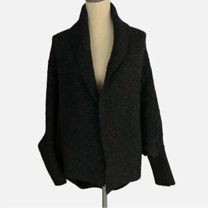 Forever 21 Women’s Cocoon Sweater Open Cardigan with Shawl Collar Size Small